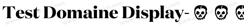 Test Domaine Display字体转换